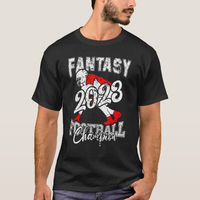 Champion Fantasy League Gewinner 2023 Fantasy Foo T-Shirt (Vorderseite)