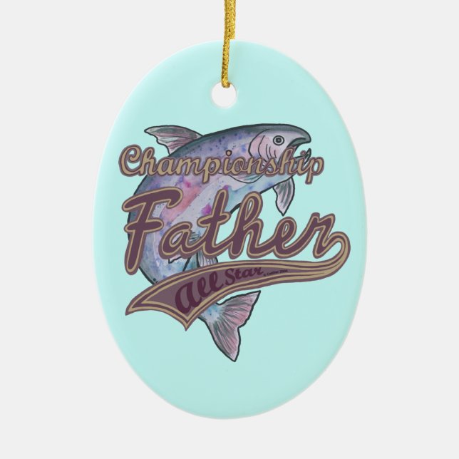 Champion Fishing Vaterdekoration Keramik Ornament (Vorne)