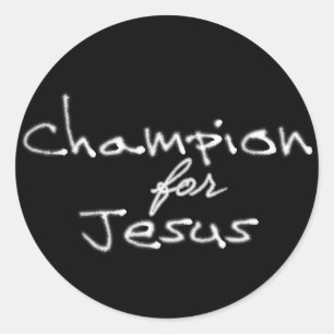 Champion für Jesus Stickers