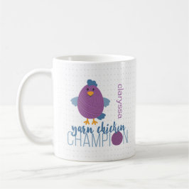 Champion für lila & Blue Yarn Kaffeetasse