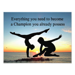 CHAMPION GYMNAST FOTODRUCK