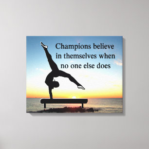 CHAMPION GYMNAST LEINWANDDRUCK