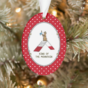 Champion King of the Berg Hund Agility lustig Ornament