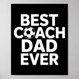 Champion Mentor Bester Trainer Dad Ever Fußballtra Poster