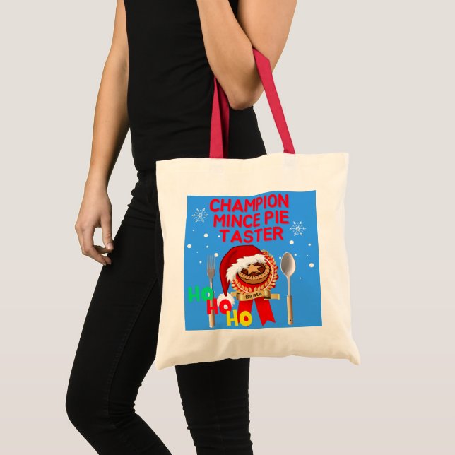 Champion Mince Pie Taster - Santa Tragetasche (Vorderseite (Produkt))