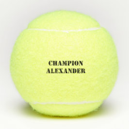 Champion mit benutzerdefinierbarem Namen Tennisbälle