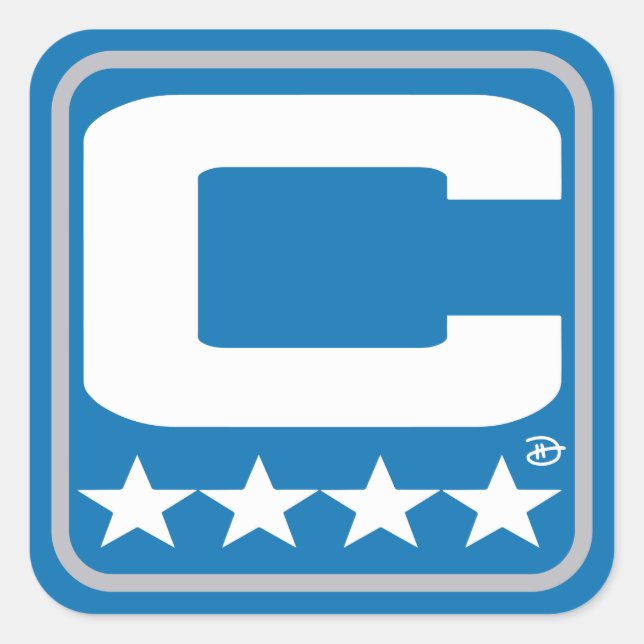 Champion Patch - DET Blue Aufkleber (Vorderseite)
