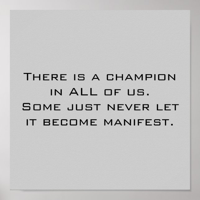 Champion Poster (Vorne)