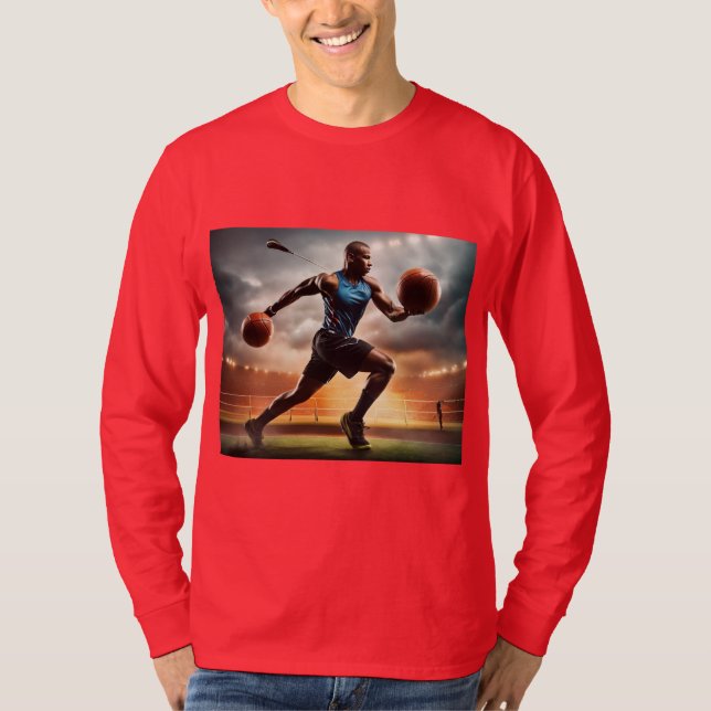 Champion' : T-shirt Sportsmen Sleeve Complet (Devant)
