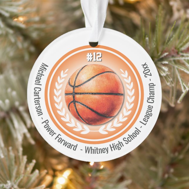 Championnat de basket-ball Monogram Orament (Arbre)