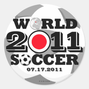 Champions-Aufkleber des Japan-Frauen-Fußball-2011 Runder Aufkleber