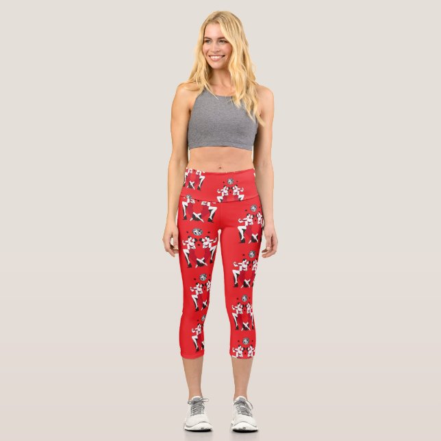 Champions des Ballroom-Tanzes Capri Leggings (Vorderseite)