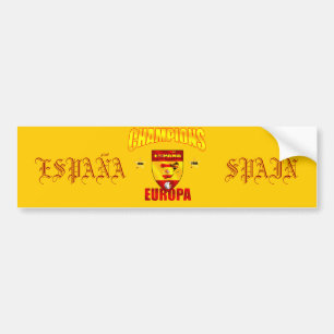 Champions Europa Spanien Ausrüstung für die spanis Autoaufkleber