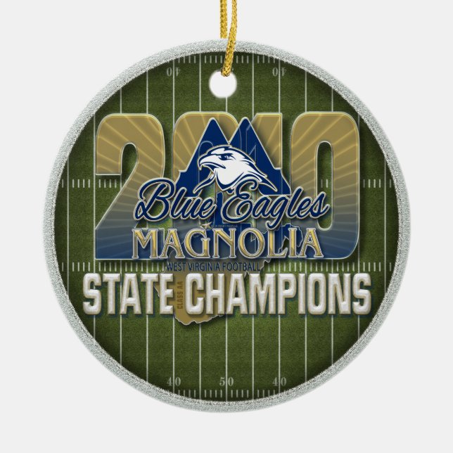 Champions-Feld-Verzierung der Magnolien-2010 Keramikornament (Vorne)