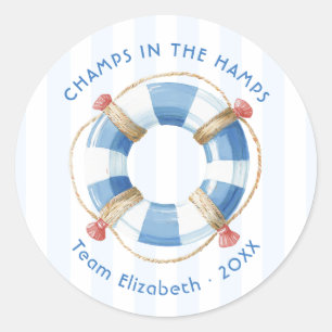 Champions im Hamps Küsten-Junggesellinnen-Wochenen Runder Aufkleber