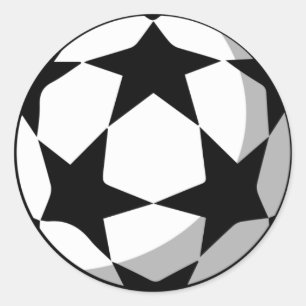 Champions League-Ball-Aufkleber Runder Aufkleber