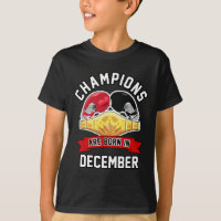 Champions sind im Dezember Geboren Boxsport Birthd