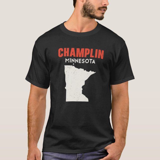 Champlin Minnesota USA Staat America Travel Minnes T-Shirt (Vorderseite)