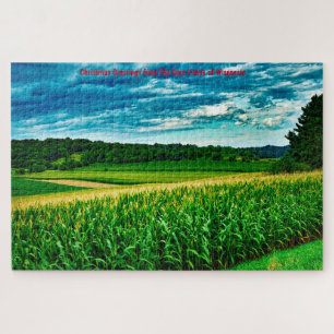 Champs de maïs du Wisconsin. Jigsaw Puzzle