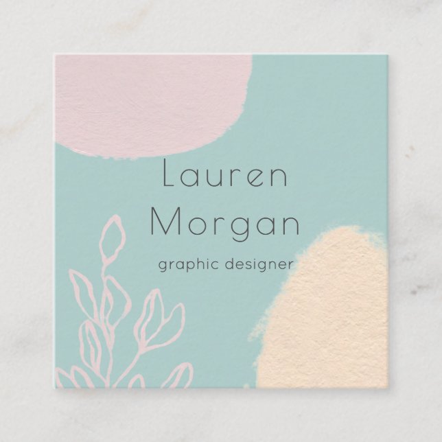 Champs de rêve | CARTE DE VISITE CARRÉ (Devant)