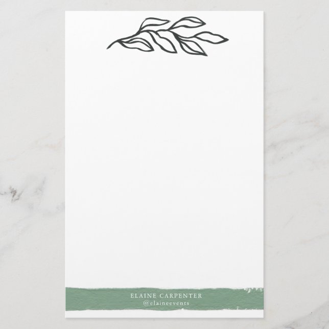 Champs de rêve | Papier papeterie personnalisé (Devant)