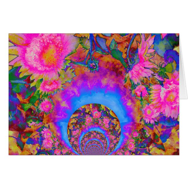 Champs de tournesol pour toujours, tournesols rose (Devant horizontal)