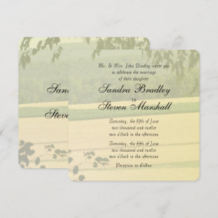 Champs d'été Invitations de mariage extérieur