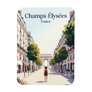 Champs-Élysées Frankreich Magnet