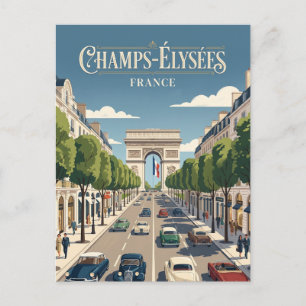 Champs-Élysées Frankreich Postkarte