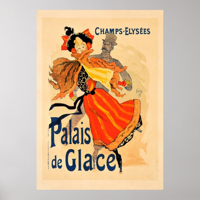 Champs Elysees Palais de Glace Vintage Poster (Vorne)