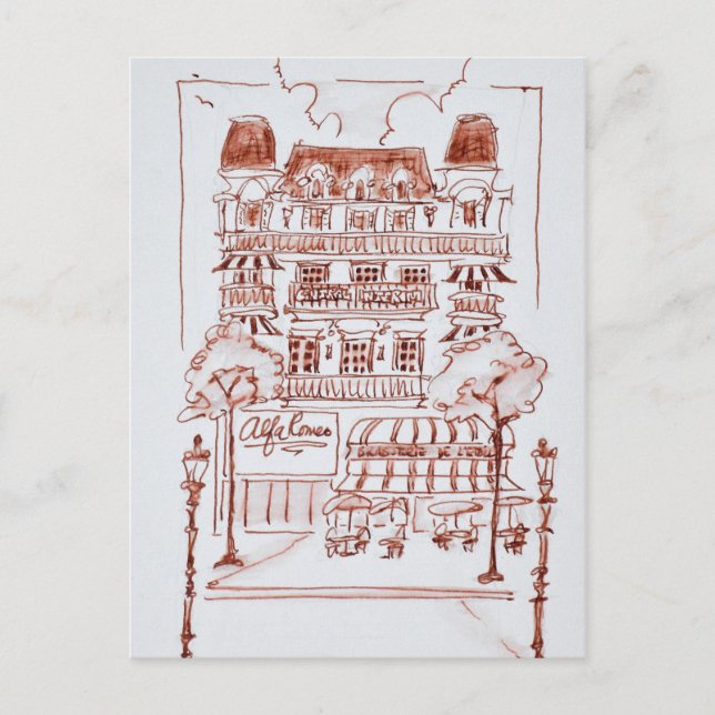 Champs Elysees | Paris, Frankreich Postkarte (Vorderseite)