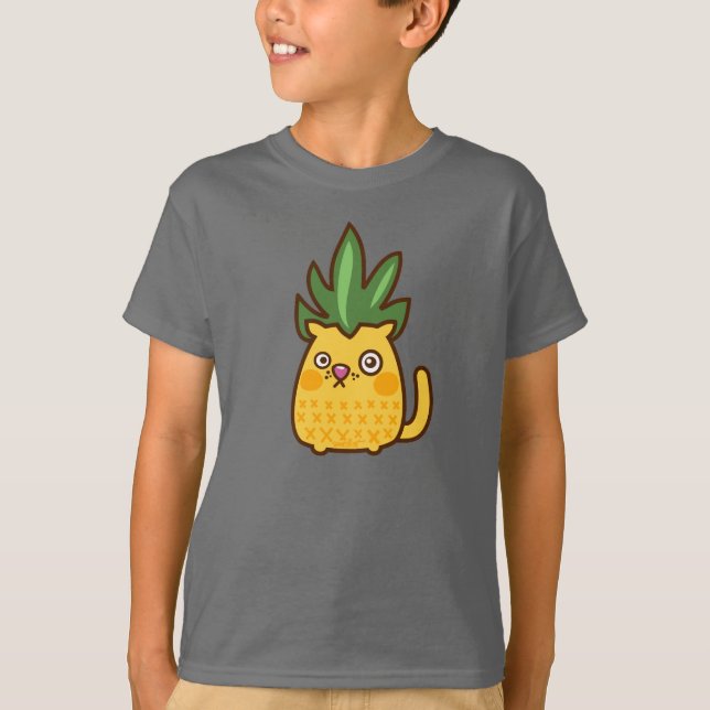 Chananas Katzen-Ananas T-Shirt (Vorderseite)