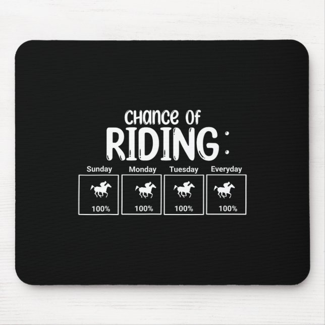 Chance auf Reitfreude Mousepad (Vorne)