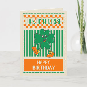Chance aux Irlandais Carte de vœux joyeux annivers