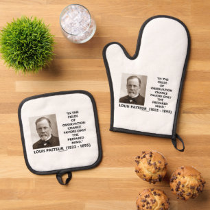 Chance bevorzugt nur die vorbereitete Mind Pasteur Ofenhandschuh & Topflappen-Set