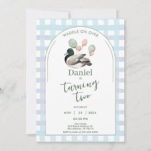Chance Canard Anniversaire Invitation pour n'impor