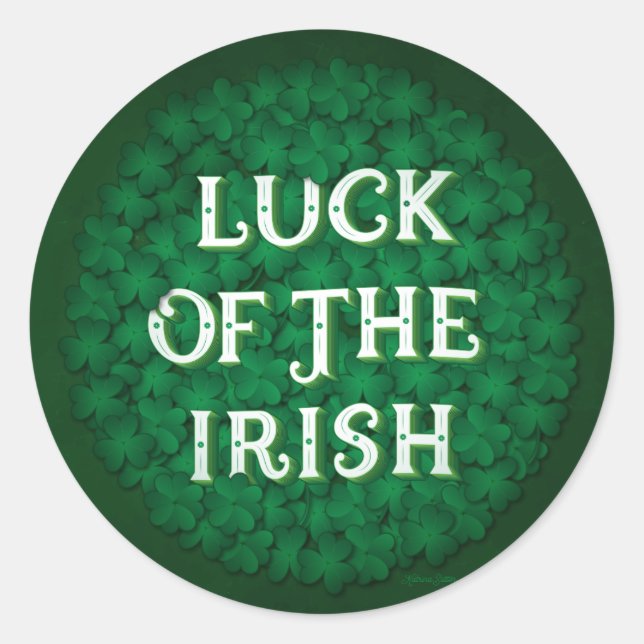 Chance des Irlandais / Autocollants (Devant)