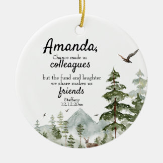 Chance für uns Kollegen Forest Woodland Keramik Ornament