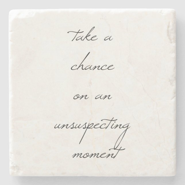 Chance Marmorstein-Untersetzer Steinuntersetzer (Vorderseite)