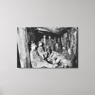 Chance Mine während des Mittagessens Coeur d'Alene Leinwanddruck