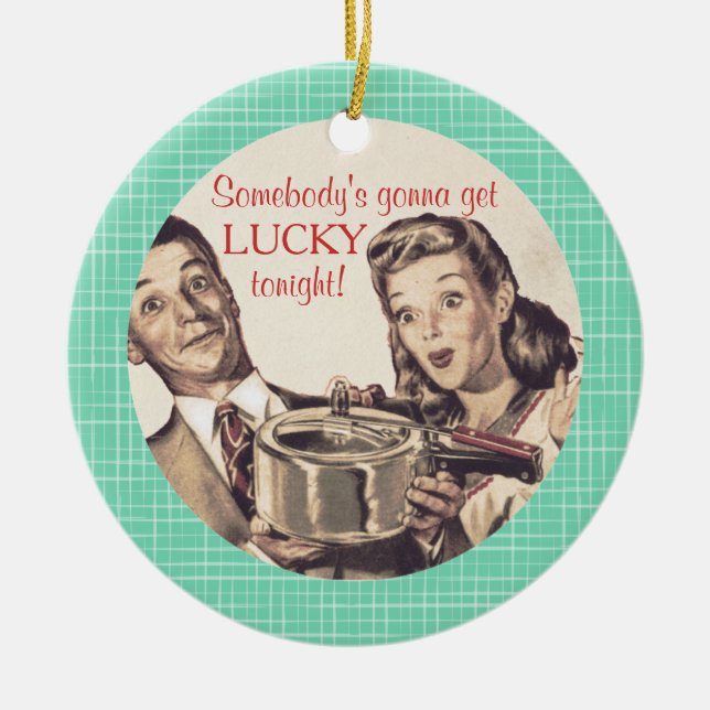 Chance nouvelle poêle culinaire ornement de Noël (Devant)