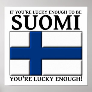 Chance Suffisante D'Être Suomi Panneau De Poster F