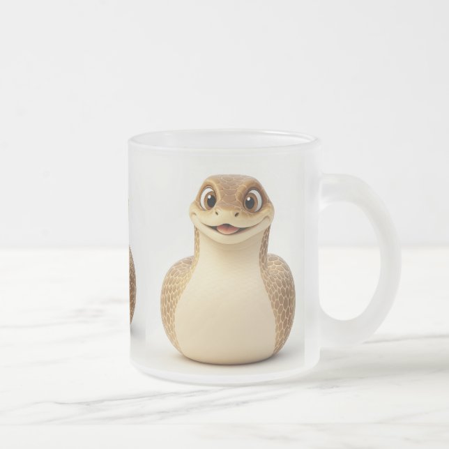 Chanceux serpent souriant Mug (Droit)