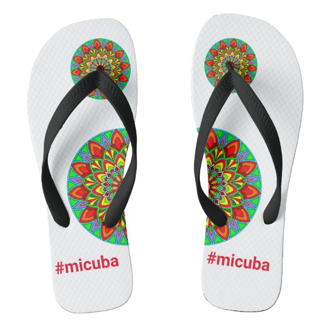 chanchetas logo#micuba flip flops (Fußbett)