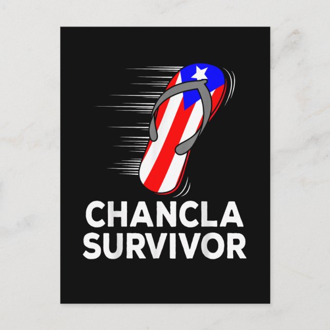 Chancla-Überlebender Ankündigungspostkarte (Vorderseite)