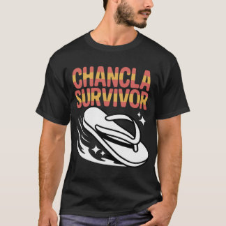 Chancla-Überlebender Lateinamerikanischer Familien T-Shirt