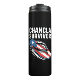 Chancla-Überlebender Lustiger Spanischer Witz Thermosbecher