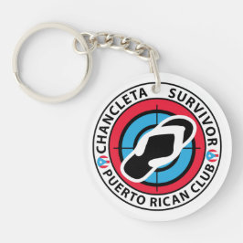 Chancleta Survivor Puerto Ricanischer Club Schlüsselanhänger