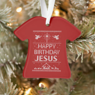 Chandail de Noël moche - Joyeux anniversaire Jésus