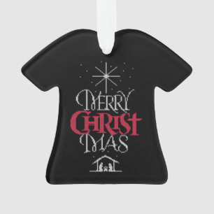 Chandail laid religieux de Joyeux Noël de Knit de